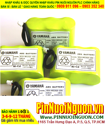 Pin sạc Yamaha KS4-M4251-101 (3.6v 2000mAh); Pin sạc khối công nghiệp Yamaha KS4-M4251-101 (3.6v 2000mAh)